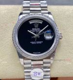 Rolex DayDate 8+ Factory Gain Weight Edition Black Lacquer Dial Copy Watch